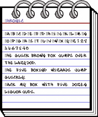 Chronic Regular animated font preview Chronic Regular animated font preview