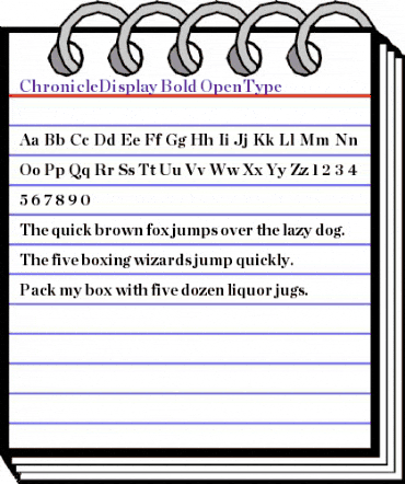 Chronicle Display Bold animated font preview Chronicle Display Bold animated font preview