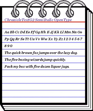 Chronicle Text G2 Semibold Italic animated font preview Chronicle Text G2 Semibold Italic animated font preview
