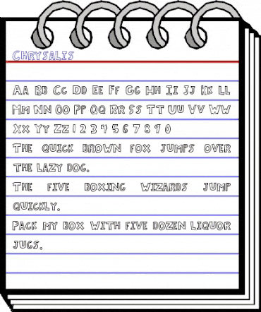 Chrysalis Regular animated font preview Chrysalis Regular animated font preview