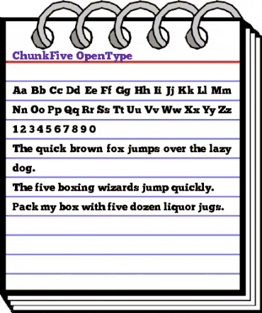 ChunkFive Regular animated font preview ChunkFive Regular animated font preview