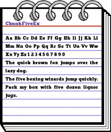 ChunkFive Ex Regular animated font preview