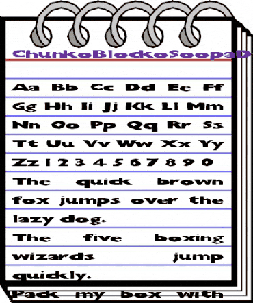 ChunkoBlockoSoopaDark Regular animated font preview ChunkoBlockoSoopaDark Regular animated font preview