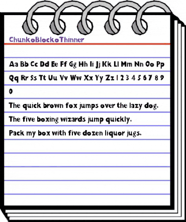 ChunkoBlockoThinner Regular animated font preview ChunkoBlockoThinner Regular animated font preview