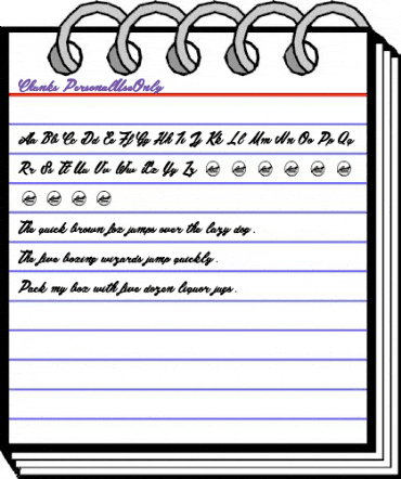Chunks_PersonalUseOnly Regular animated font preview Chunks_PersonalUseOnly Regular animated font preview