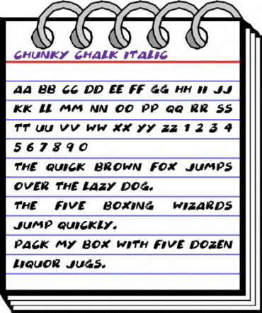 Chunky Chalk Italic animated font preview Chunky Chalk Italic animated font preview