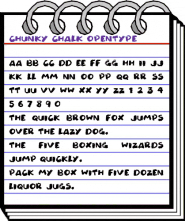 Chunky Chalk Regular animated font preview