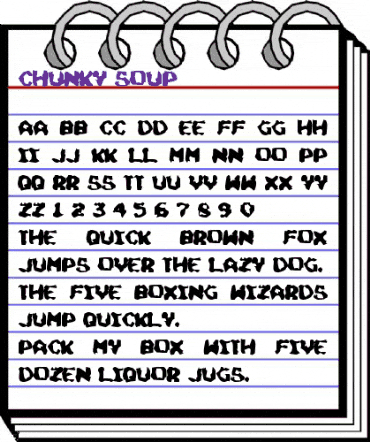 Chunky Soup Regular animated font preview Chunky Soup Regular animated font preview