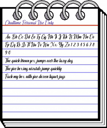 Chuttime Personal Use Only Regular animated font preview Chuttime Personal Use Only Regular animated font preview