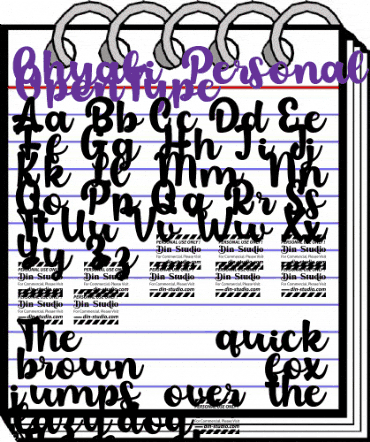 Chyali Personal Use Regular animated font preview