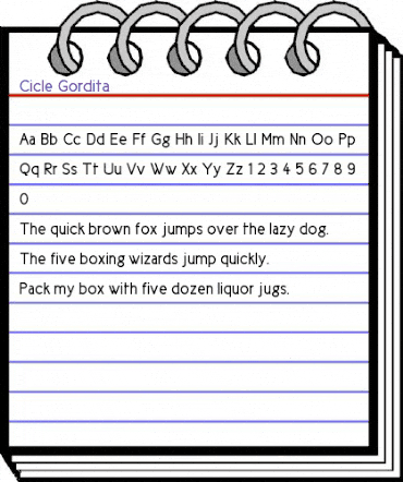 Cicle Gordita animated font preview Cicle Gordita animated font preview