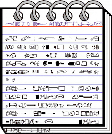 Cinahand Dingbats animated font preview Cinahand Dingbats animated font preview