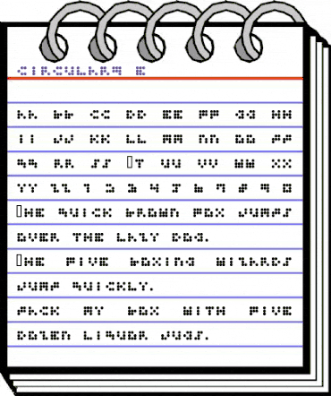 CIRCULAR9 E animated font preview