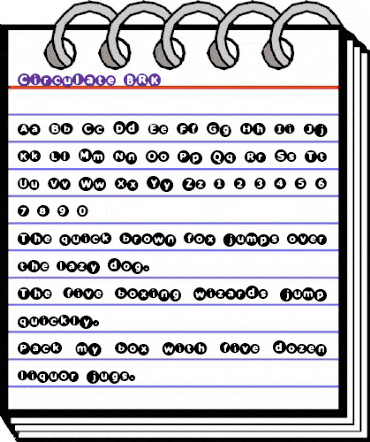 Circulate (BRK) Regular animated font preview Circulate (BRK) Regular animated font preview
