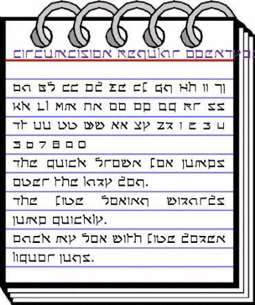 Circumcision Regular animated font preview Circumcision Regular animated font preview