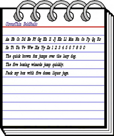 CircusThin BoldItalic animated font preview CircusThin BoldItalic animated font preview