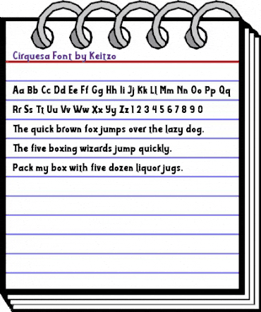 Cirquesa Regular animated font preview