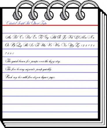 Citadel Script Std Regular animated font preview Citadel Script Std Regular animated font preview