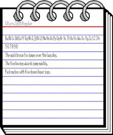 Citaro Zij DS Regular animated font preview Citaro Zij DS Regular animated font preview