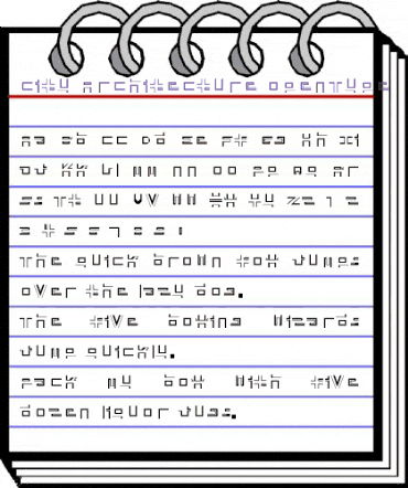 City Architecture animated font preview City Architecture animated font preview