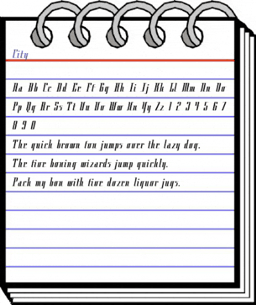 City Regular animated font preview