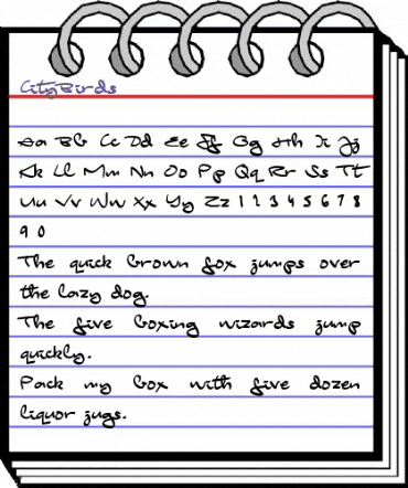 City Birds Regular animated font preview