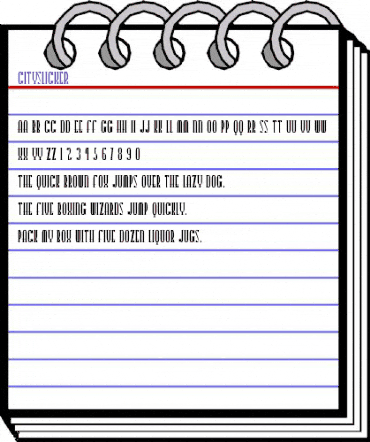 CitySlicker Regular animated font preview CitySlicker Regular animated font preview