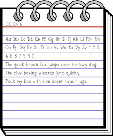 CK Evie Regular animated font preview CK Evie Regular animated font preview