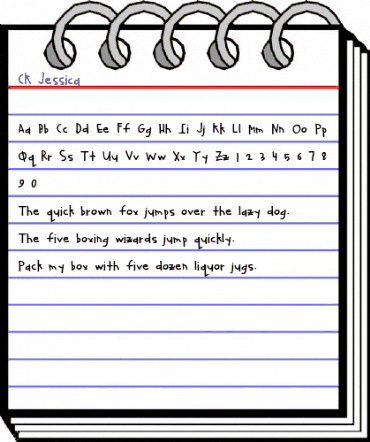 CK Jessica Regular animated font preview CK Jessica Regular animated font preview