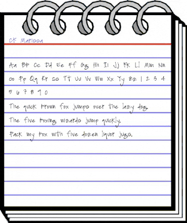 CK Marissa Medium animated font preview