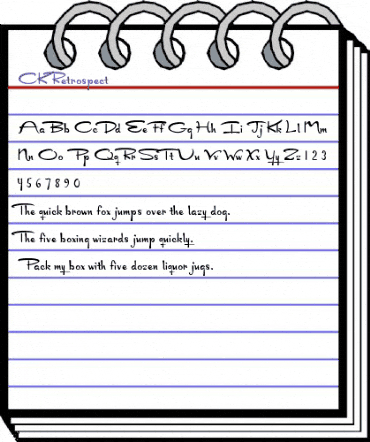CK Retrospect Regular animated font preview CK Retrospect Regular animated font preview