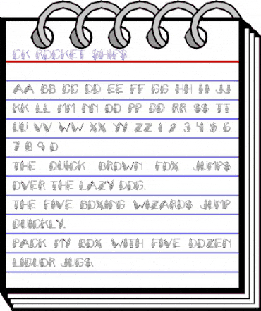 CK Rocket Ships Regular animated font preview