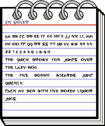 CK Shiver Regular animated font preview CK Shiver Regular animated font preview