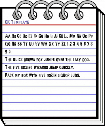 CK Template Regular animated font preview CK Template Regular animated font preview
