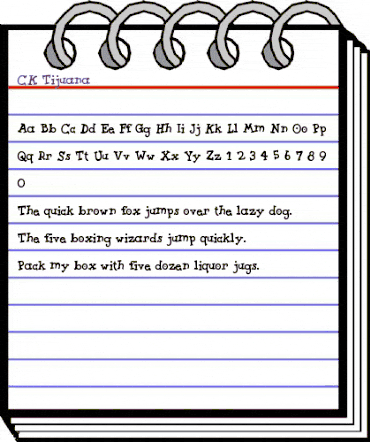 CK Tijuana Regular animated font preview