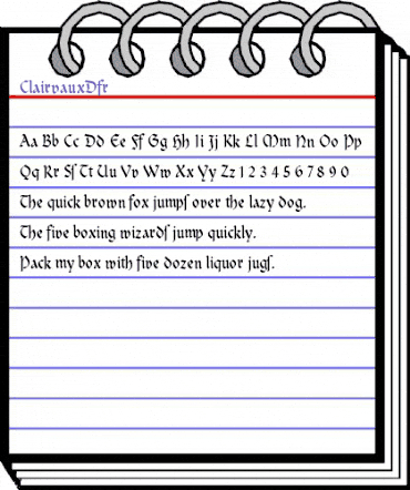 ClairvauxDfr Roman animated font preview ClairvauxDfr Roman animated font preview