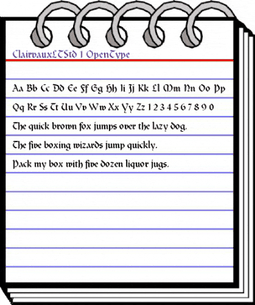 Clairvaux LT Std Roman animated font preview Clairvaux LT Std Roman animated font preview