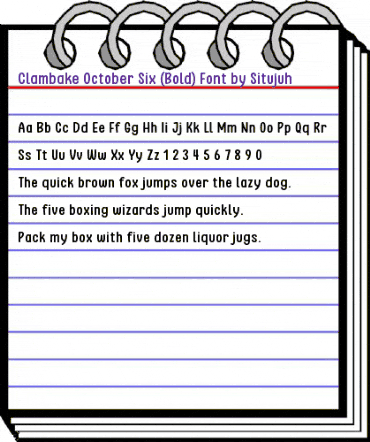 Clambake October Six Bold animated font preview Clambake October Six Bold animated font preview