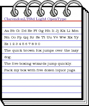 Clarendon LT Std Light animated font preview Clarendon LT Std Light animated font preview
