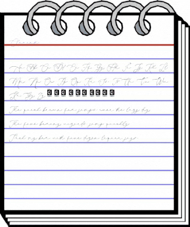 Clarinta Regular animated font preview