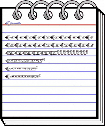 Clasicalderibbon Regular animated font preview