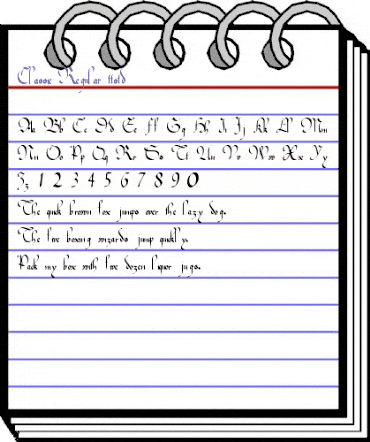 Classic Regular animated font preview Classic Regular animated font preview