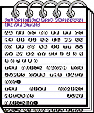 ClassiCapsXmas2002 Regular animated font preview ClassiCapsXmas2002 Regular animated font preview