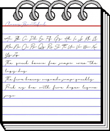 Classy Beautiful Regular animated font preview