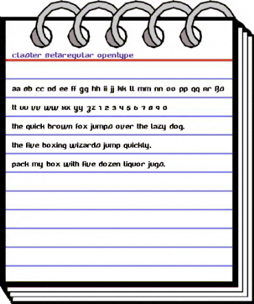 Claster BETAregular animated font preview Claster BETAregular animated font preview