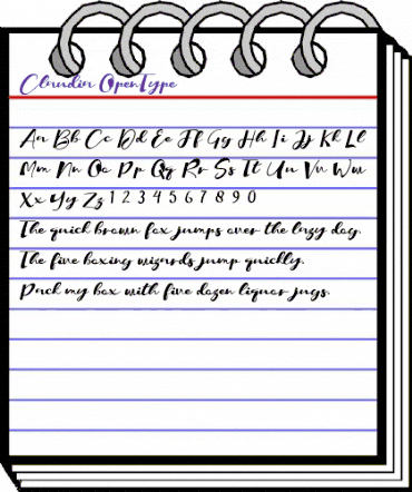 Claudia Regular animated font preview Claudia Regular animated font preview