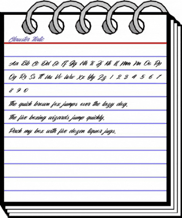 Clauster Italic Regular animated font preview Clauster Italic Regular animated font preview