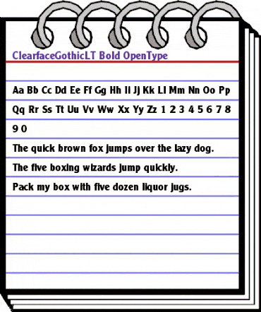 Clearface Gothic LT 75 Bold animated font preview Clearface Gothic LT 75 Bold animated font preview