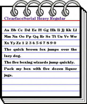 ClearfaceSerial-Heavy Regular animated font preview ClearfaceSerial-Heavy Regular animated font preview