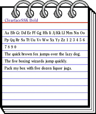 ClearfaceSSK Bold animated font preview ClearfaceSSK Bold animated font preview